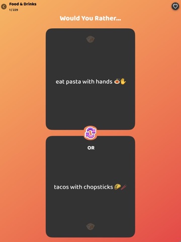 Would You Rather Adult - Wyrly iPad screenshot