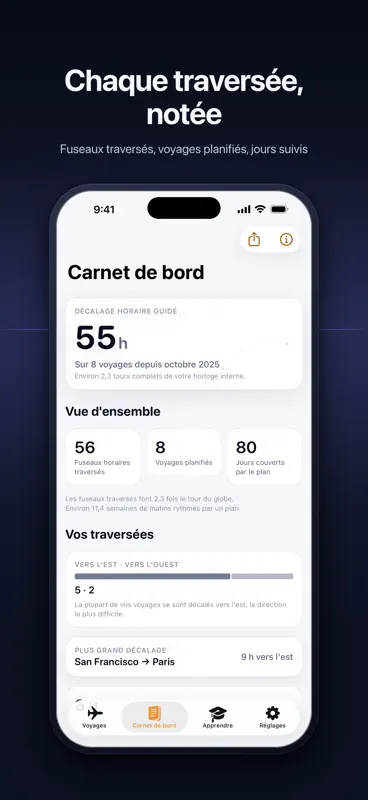 Driftwise : décalage horaire screenshot 5 of 5