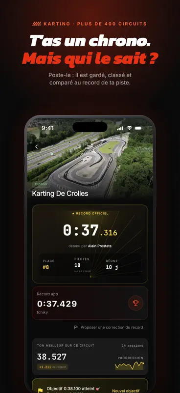 Kartz : ton chrono de karting screenshot 1 of 6