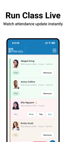 Attendzy screenshot