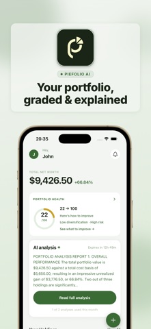 PieFolio AI: Portfolio Tracker Screenshot 1 of 5