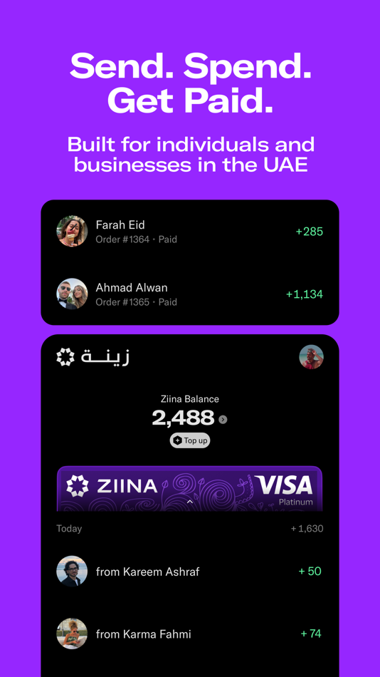 #1. Ziina: Send. Spend. Get Paid. (iOS) От: Ziina, Inc
