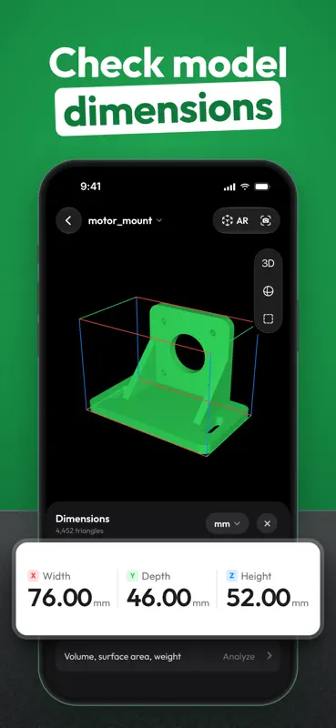 3D & STL Model Viewer - Mes3D screenshot 3 of 9