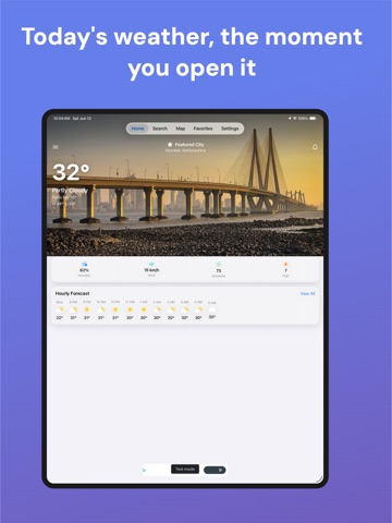 India Weather iPad screenshot 1