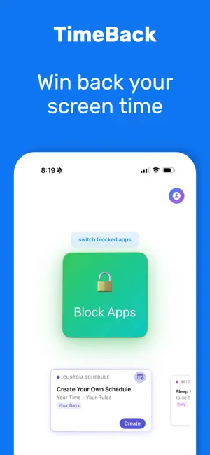 TimeBack: Block Addictive Apps screenshot 1