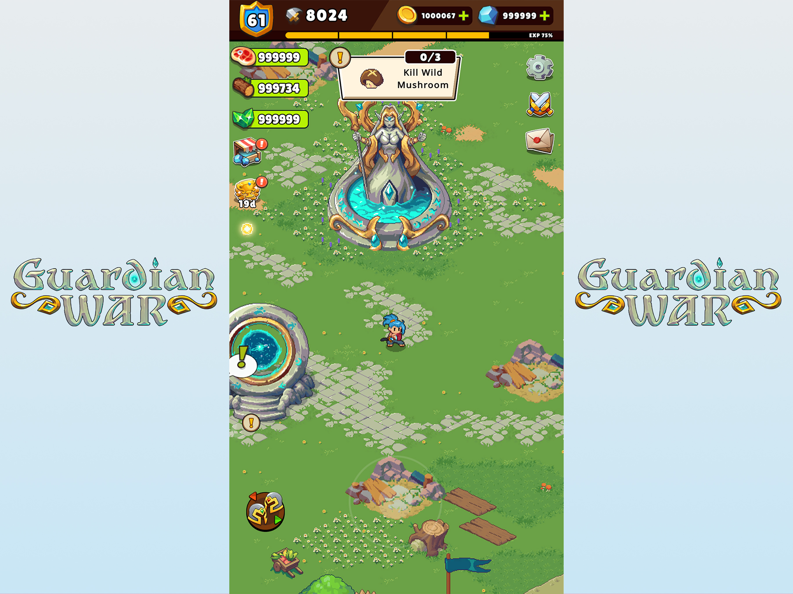 Guardian War: RPG Pixel Games