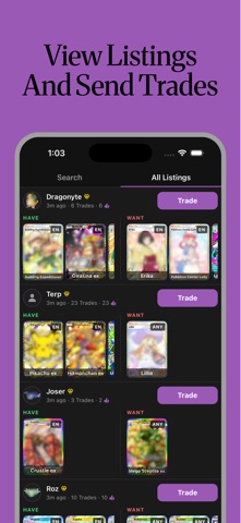 Pocket Trader - for TCG Pocket iPhone screenshot