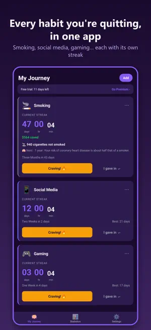 Lotus: Quit Habit Tracker screenshot 1