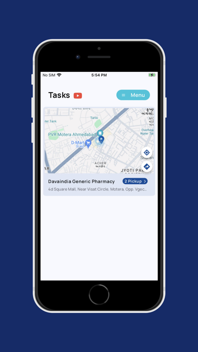 VitRun Delivery App Screenshot
