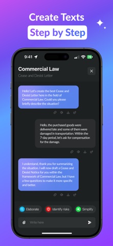 Lawly AI – Legal Assistant iPhone screenshot