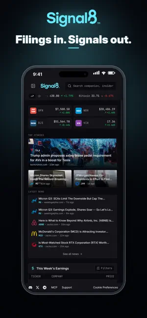 Signal8: Market Intelligence screenshot 1