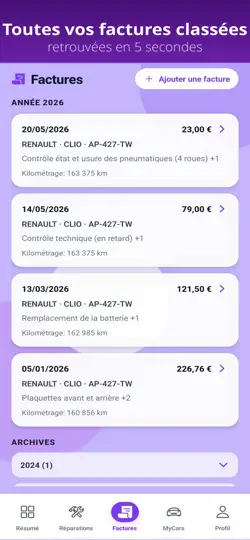 Capture d'écran de MyCars - Entretien Voitures IA sur iPhone 3