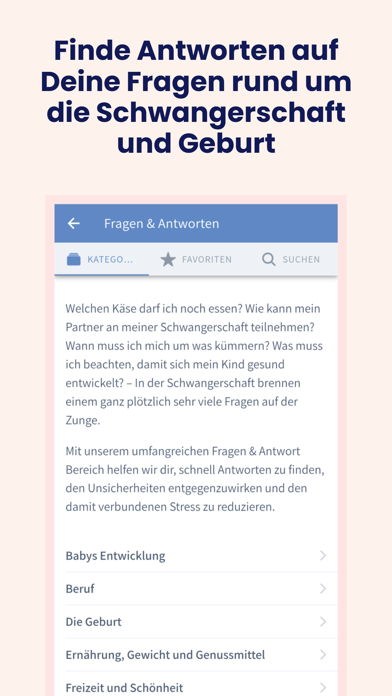 BabyCare - Gesund & Schwanger Screenshot