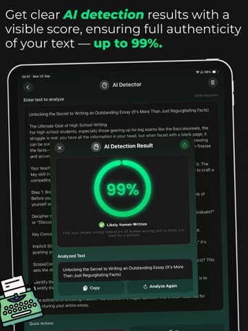 Humbot AI – Humanize AI Text iPad screenshot