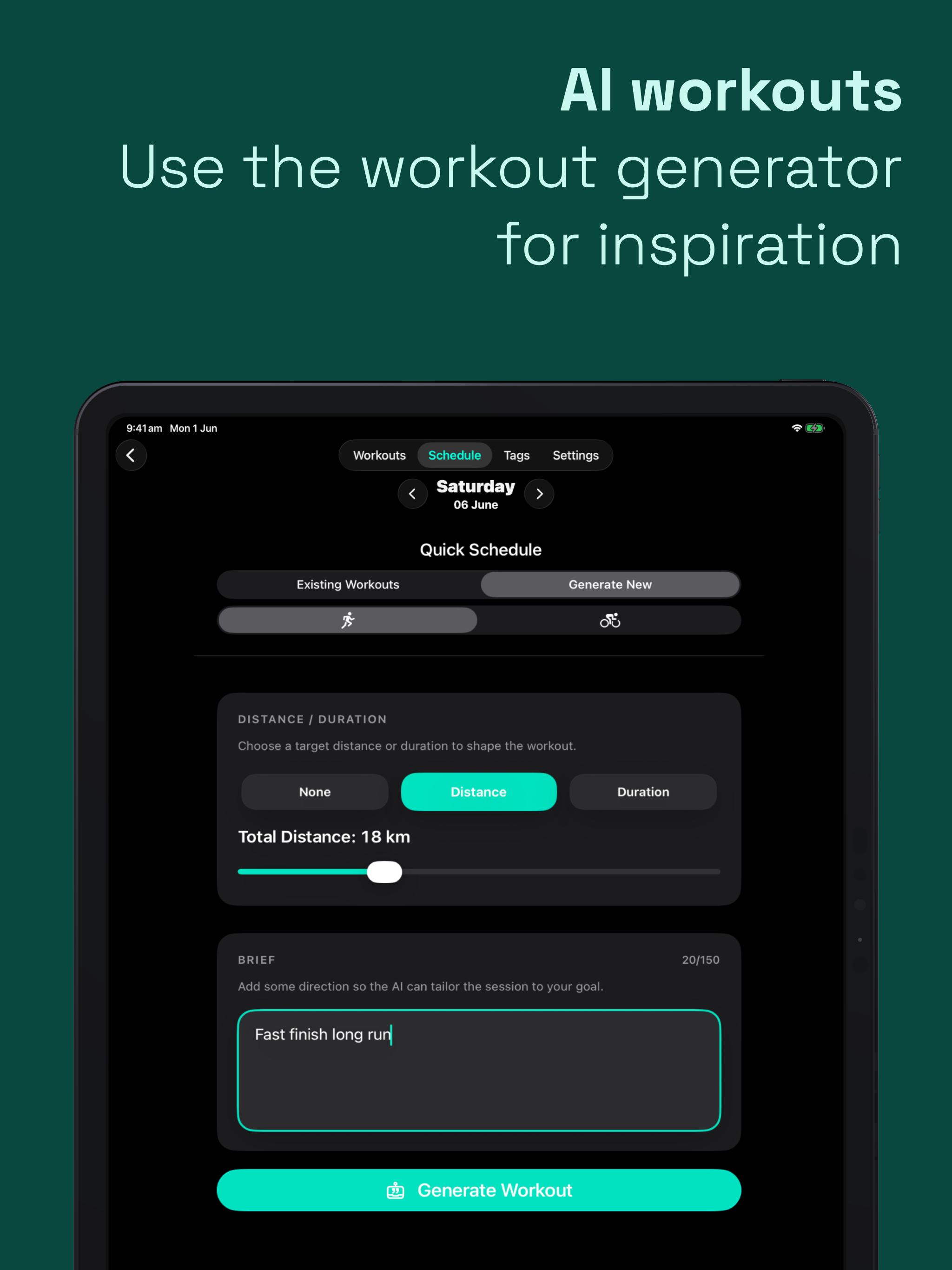 Workout Writer: Run & Ride