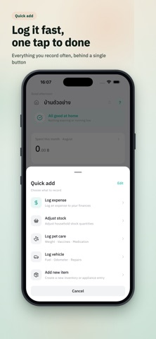 Livvie - จัดการบ้าน & รายจ่าย iPhone screenshot 7