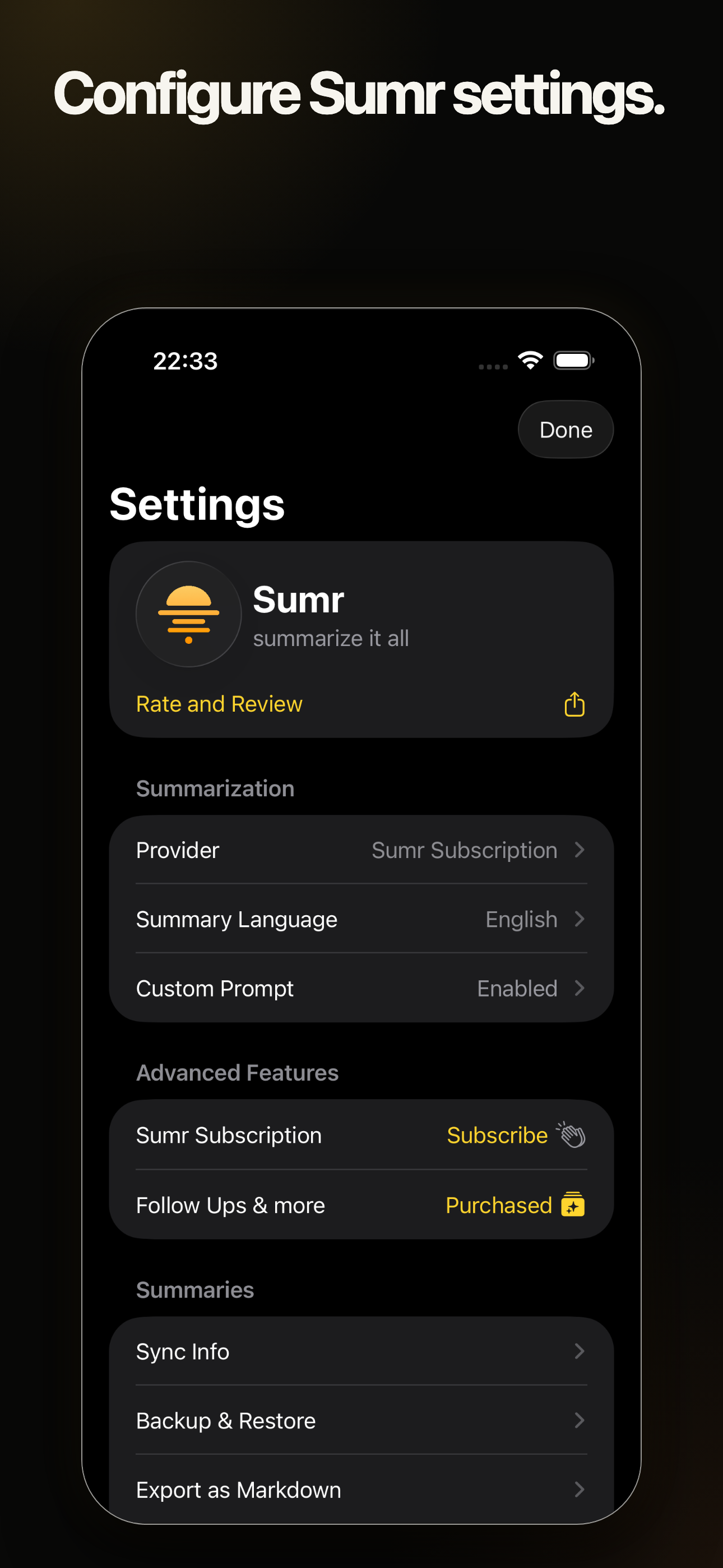 Sumr - summarize it all screenshot 10