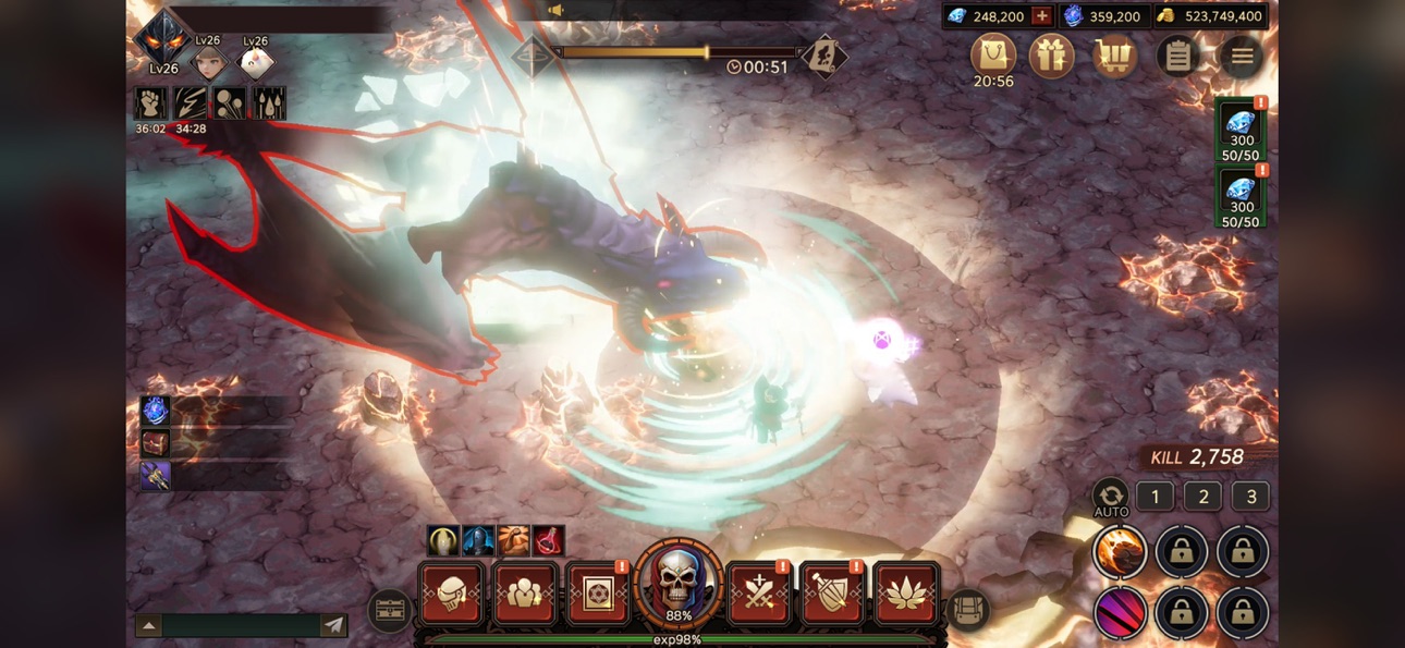 Dark Knight kiugi : Idle iOS Mod IPA screenshot 4 - iOS game interface