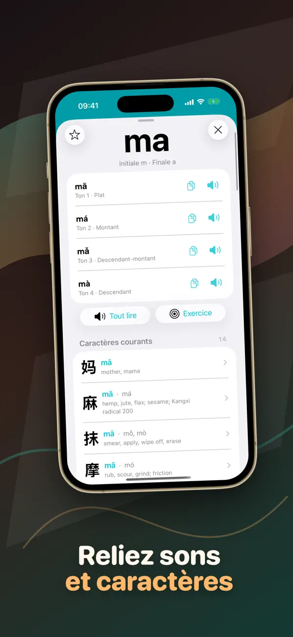Screenshot #3 pour Tableau Pinyin et Sons