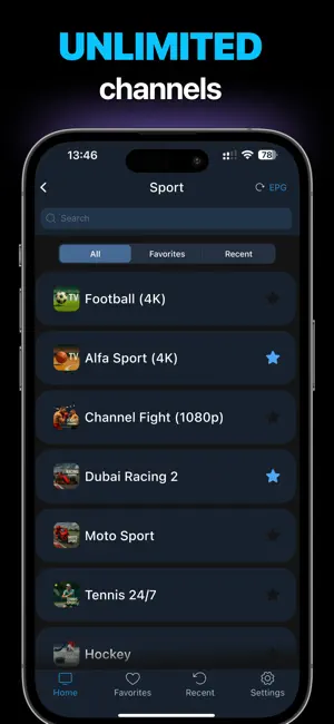 IPTV Smart Player Watch LiveTV iPhone screenshot 2