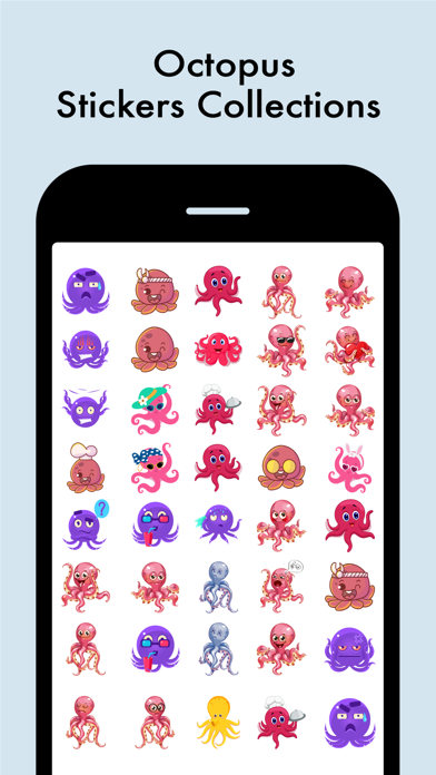 Adorable Octopus Stickers Screenshot
