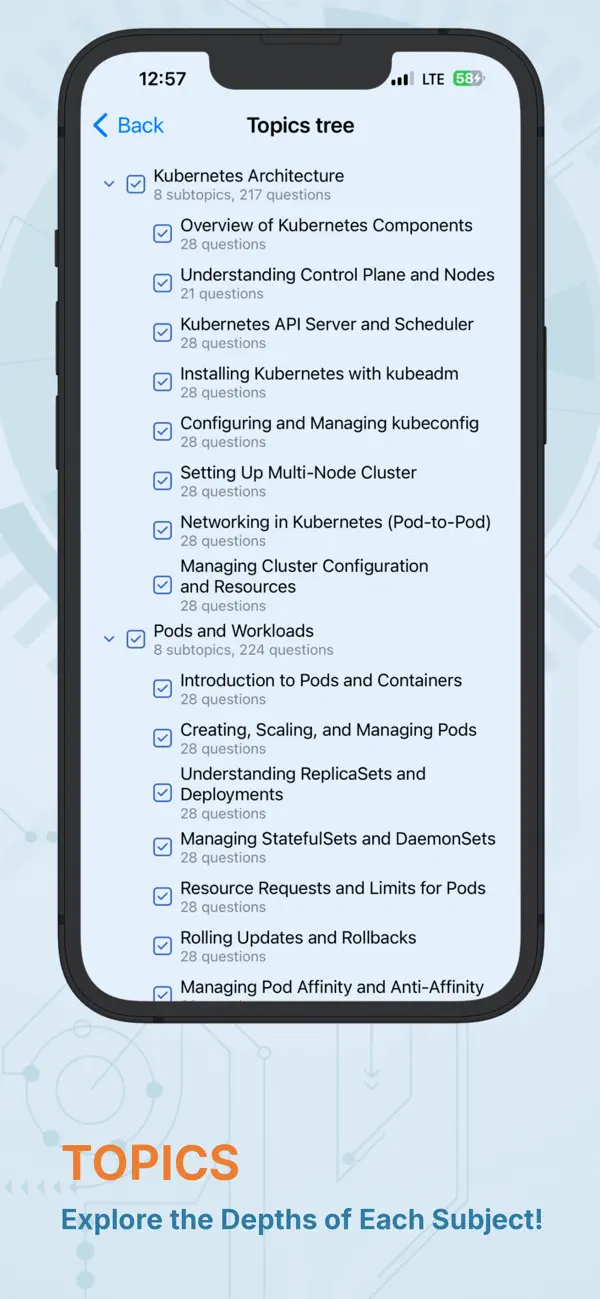 Screenshot #2 pour Learn CKA Kubernetes Test