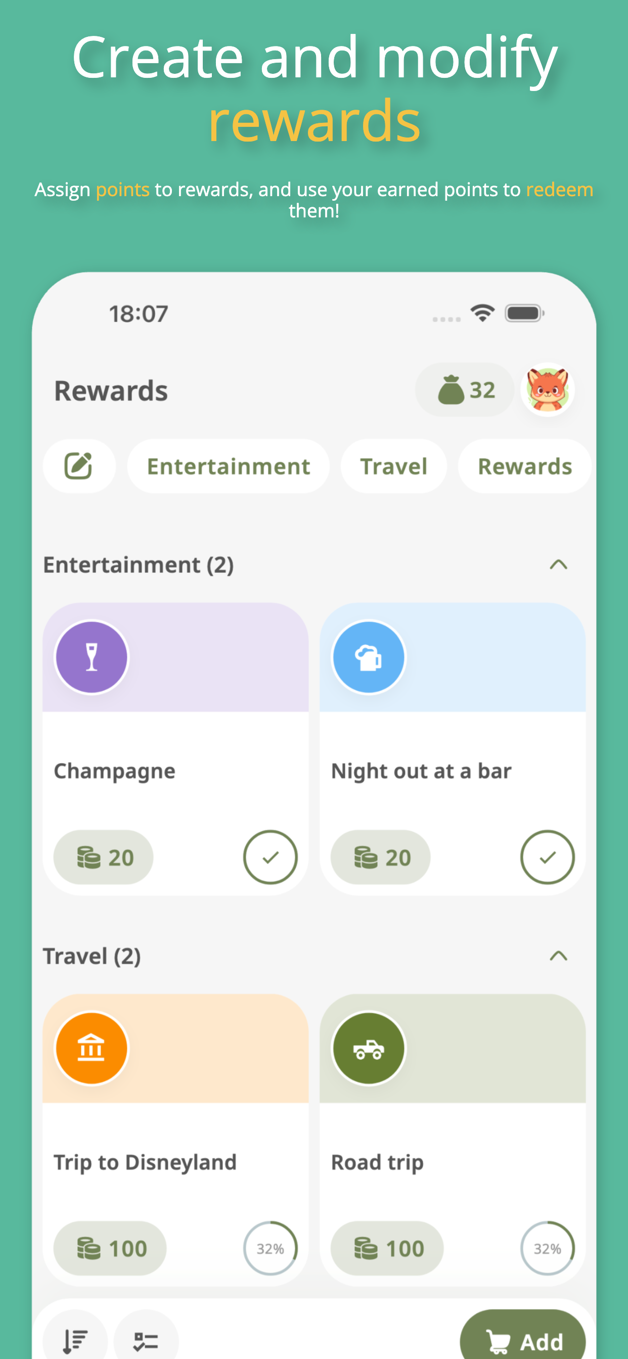 Habit Tracker: Goals & Rewards