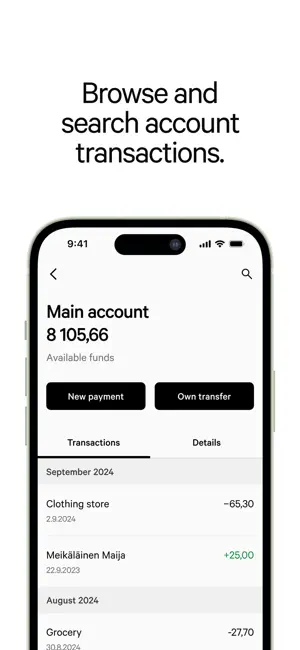 Aktia Mobile bank screenshot 3
