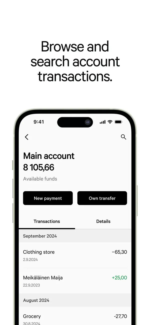 Screenshot #3 pour Aktia Mobile bank