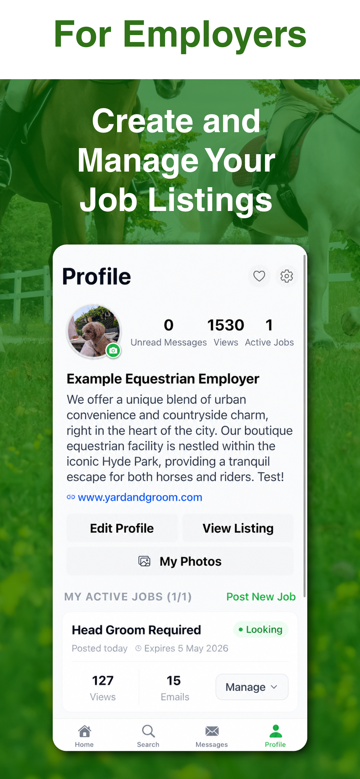 YardandGroom - Horse Jobs