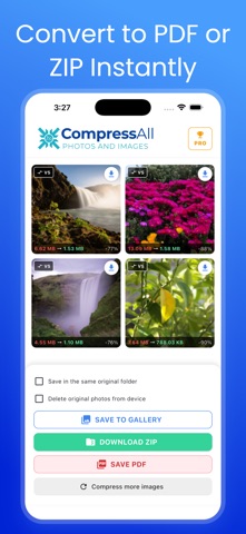 Compress Photos: CompressAll iPhone screenshot