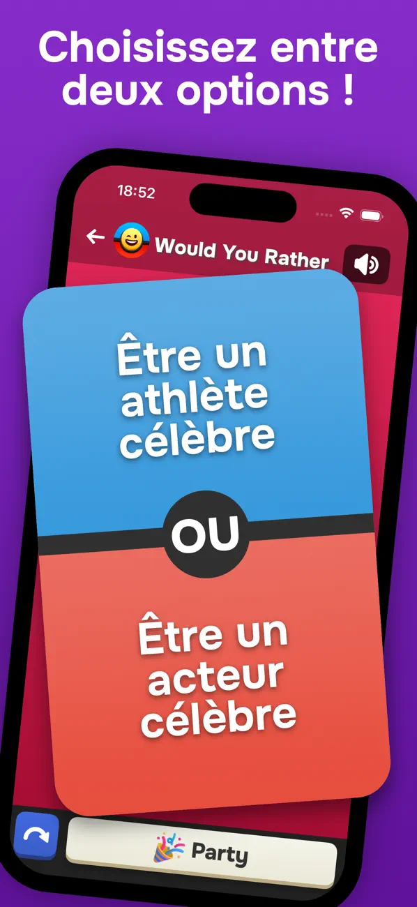 Screenshot #1 pour Tu Préfères: Jeu de Questions