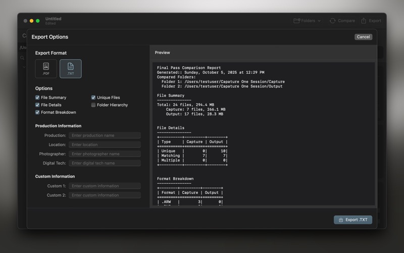 App screenshot