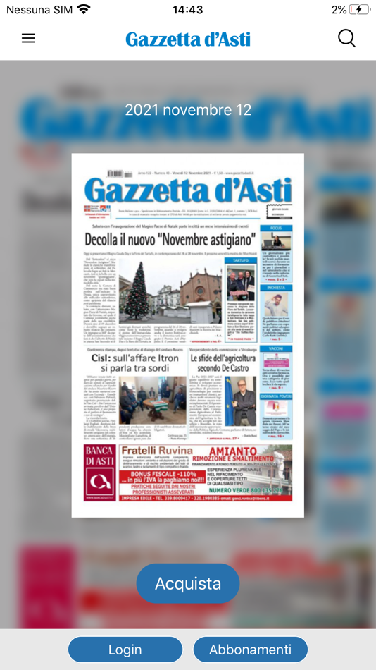 #1. Gazzetta d'Asti (iOS) 由: FISC SERVIZI SRL
