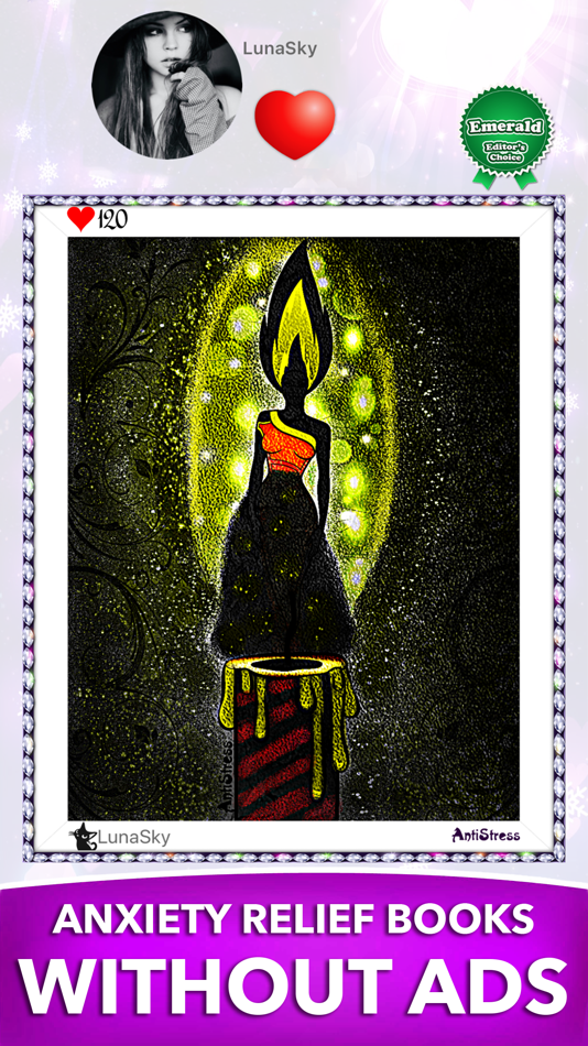 #3. AntiStress Adult Coloring Book (iOS) Oleh: ROMAN SAFRONOV