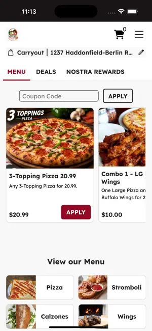 Nostra Pizza Voorhees App screenshot 2