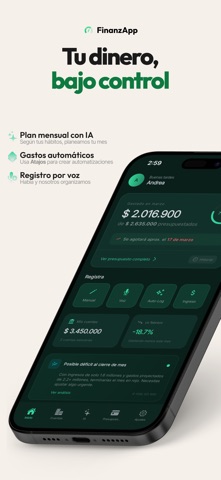 FinanzApp: Presupuestos e IA Screenshot 1 of 8