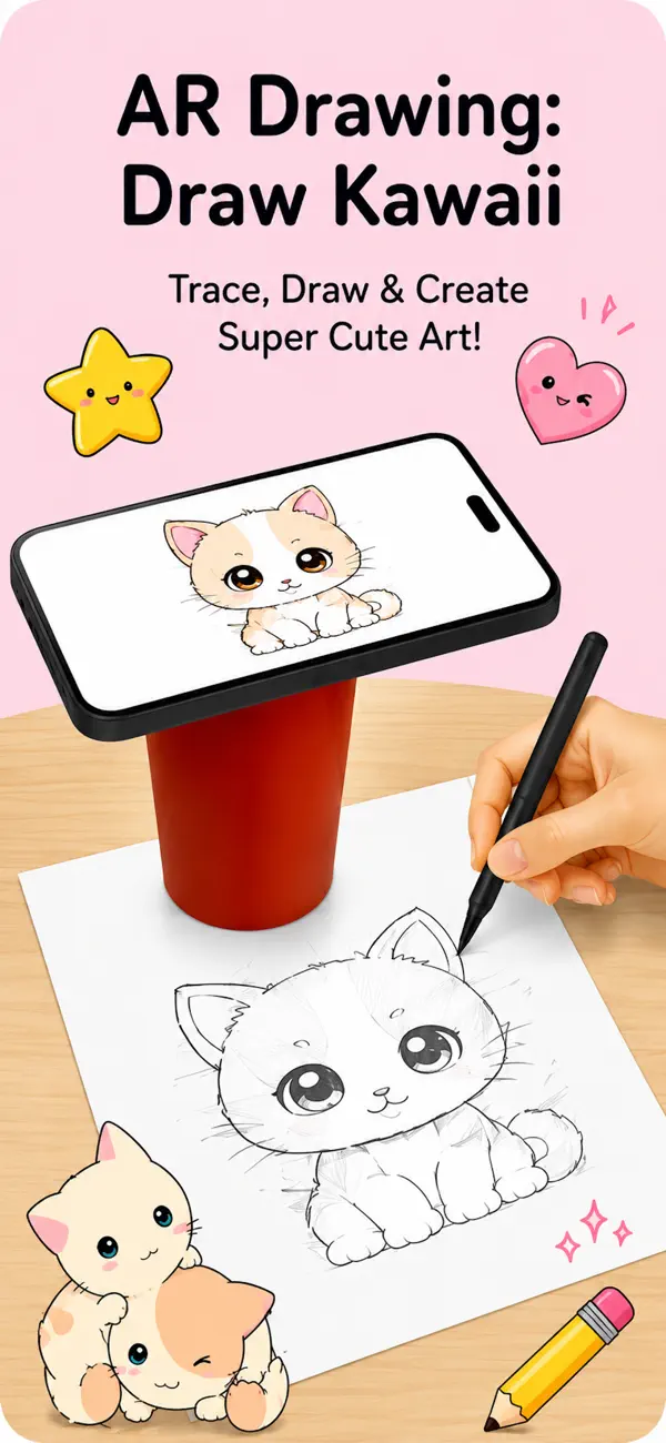 Screenshot #1 pour AR Drawing: Draw Kawaii