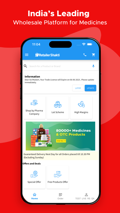 RetailerShakti - Wholesale App Screenshot