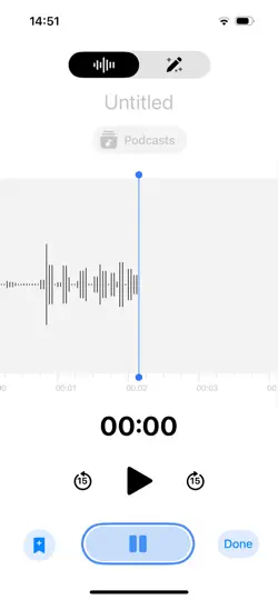 Capture d'écran de Enregistreur Vocal ◉ sur iPhone 1