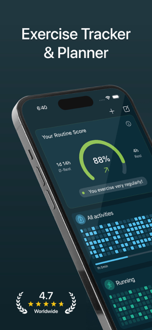 ‎Exercise Tracker Planner Habiz Screenshot