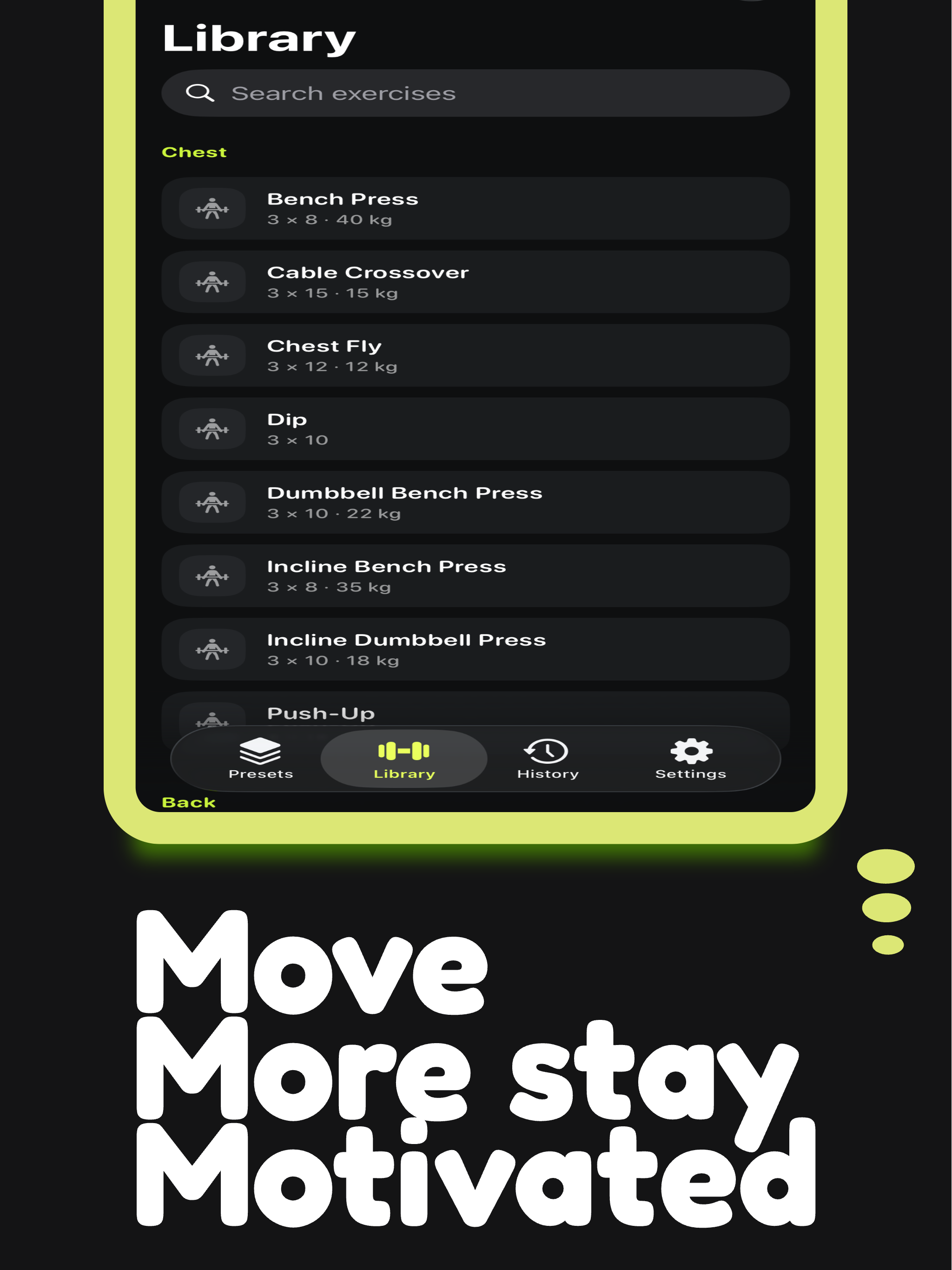 TabSet: Gym Workout Tracker screenshot 10