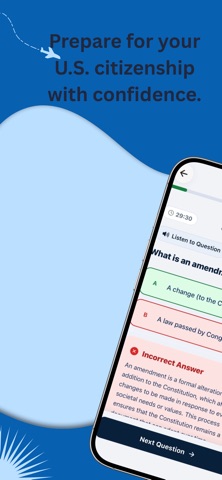 Citizenship Test Coach iPhone screenshot
