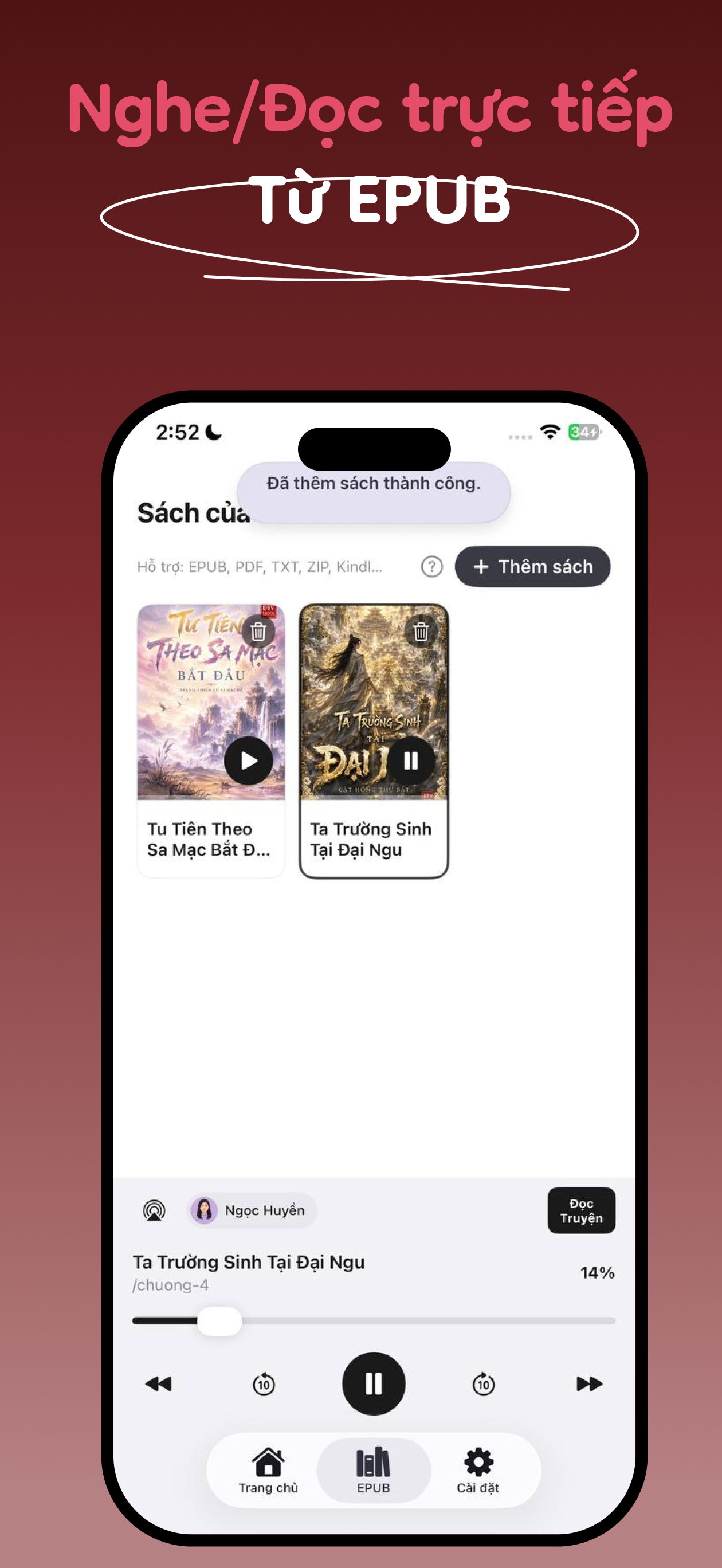 AI Novel Reader - Audio truyện