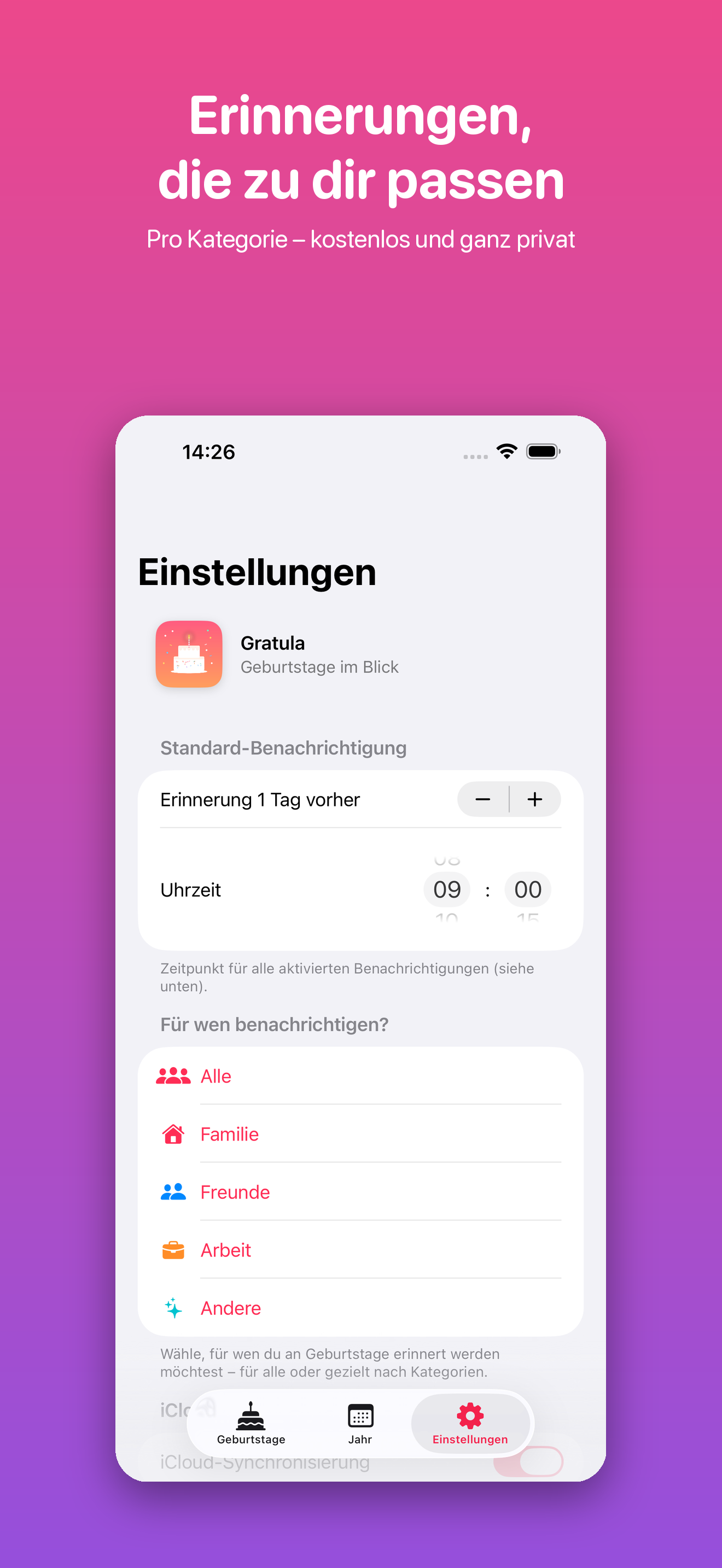 Gratula – Geburtstage screenshot 5