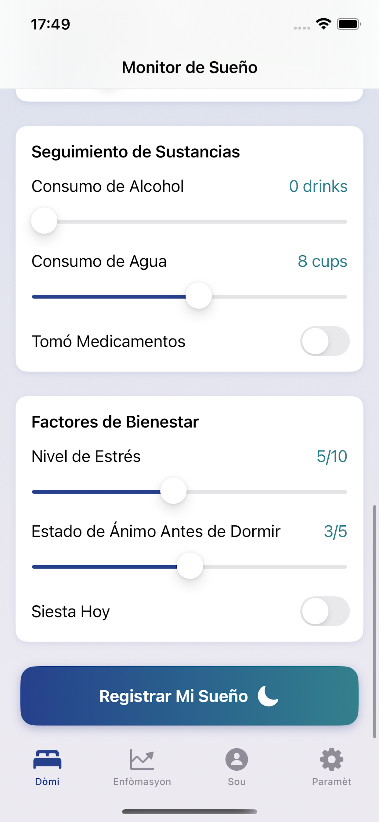 Sleep Tracker by M Power Me