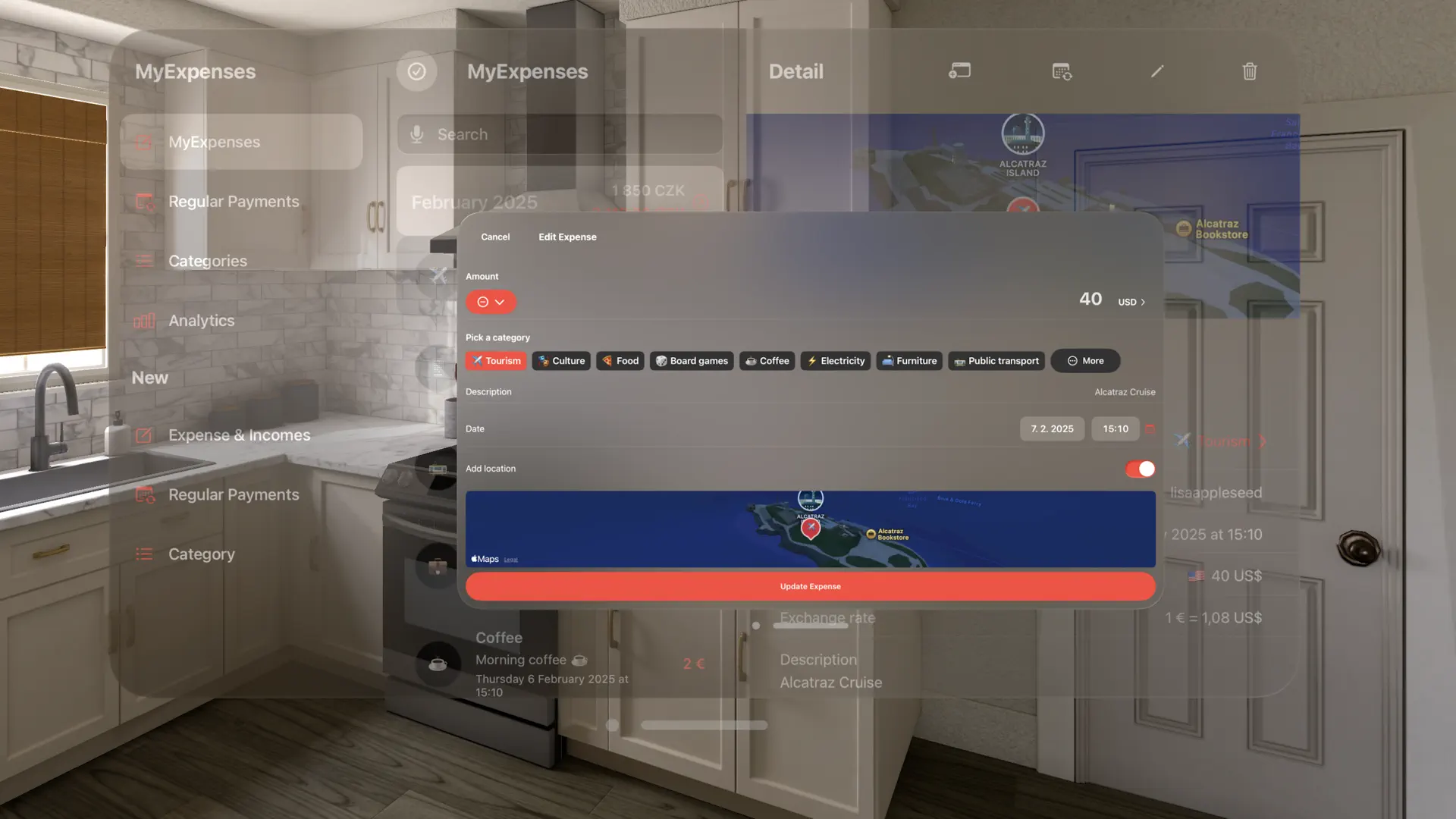 MyExpenses app screenshot