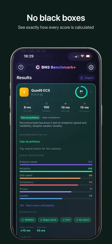 DNS Benchmark+ screenshot 3 of 5