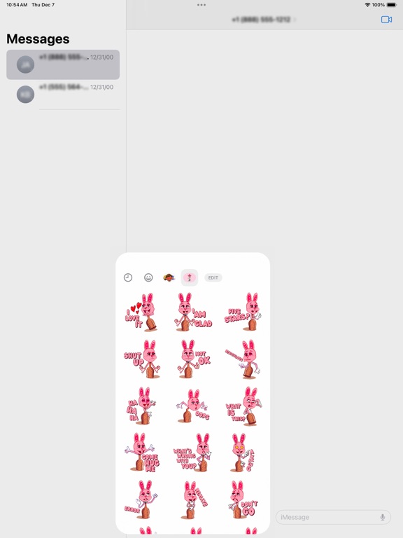 Screenshot #5 pour Lapine Rose Rabbit Stickers