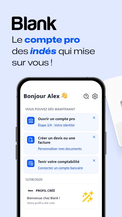 Blank - Compte professionnel